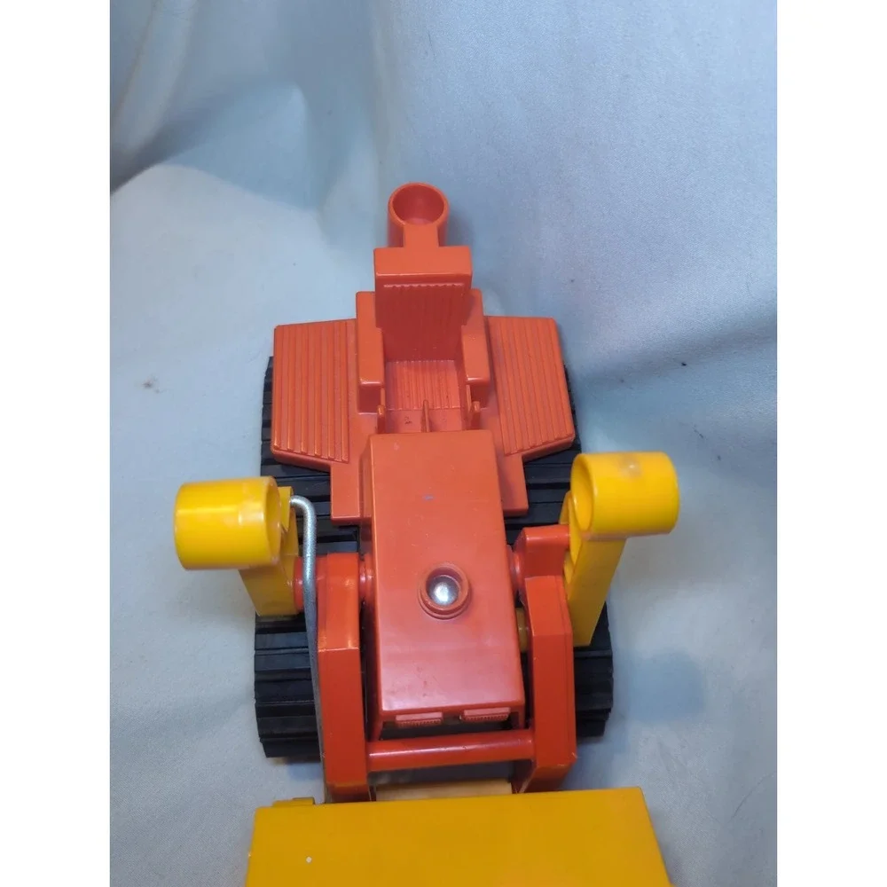 Vintage 1979 Fisher Price Husky Helper Bulldozer #329 Original Tracks